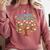 100 Days Of School 100 Days In The Books English Teacher Comfort Colors Sweatshirt Orchid