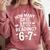 67 For Reading With Books Comfort Colors Sweatshirt Orchid