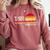70's 80's 90's Music Nostalgia Video Cassette Tape VHS Retro Comfort Colors Sweatshirt Orchid