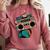80s 90s Retro Party Costume Nostalgia Boombox Music Hip Hop Comfort Colors Sweatshirt Orchid