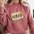 80s 90s Retro Party Costume Nostalgia Cassette Tape Pencil Comfort Colors Sweatshirt Orchid