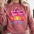 80s Fashion Girls Just Wanna Have Fun 1980s Nostalgia Comfort Colors Sweatshirt Orchid
