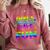 80's Girls Just Wanna Have Fun Nostalgia 1980s Style Premium Tri-Blend Comfort Colors Sweatshirt Orchid