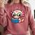 Adorable Book Lover Axolotl With Reading Glasses Cute Comfort Colors Sweatshirt Orchid
