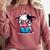 Adorable Book Lover Cow With Reading Glasses Cute Comfort Colors Sweatshirt Orchid