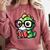 Adorable Book Lover Iguana With Reading Glasses Cute Comfort Colors Sweatshirt Orchid