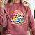Adorable Book Lover Parrot With Reading Glasses Cute Comfort Colors Sweatshirt Orchid
