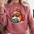Adorable Book Lover Salmon With Reading Glasses Cute Comfort Colors Sweatshirt Orchid