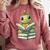 Adorable Turtle Reading Books Comfort Colors Sweatshirt Orchid