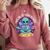 Alien Reader Reading Teacher Librarian Book Lover Comfort Colors Sweatshirt Orchid