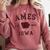 Ames Iowa Est 1864 Nostalgia Comfort Colors Sweatshirt Orchid