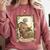 The Aunt Tarot Card Women Skeleton Aunty Book Lover Comfort Colors Sweatshirt Orchid