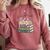 Barely Tolerable Book Lover Floral Quote Pride And Prejudice Comfort Colors Sweatshirt Orchid