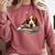 Basset Hound Books Dog Breed Graphic Comfort Colors Sweatshirt Orchid
