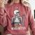 Never Better Skeleton Read Reading Book Librarian Men Women Comfort Colors Sweatshirt Orchid
