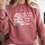 Boho Book Just A Girl Who Loves Books And Coffee Comfort Colors Sweatshirt Orchid