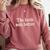 The Book Was Better Distressed Grunge Minimalist Text Premium Comfort Colors Sweatshirt Orchid
