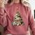 Book Christmas Tree Books Lovers Xmas Teacher Men Women Kids Comfort Colors Sweatshirt Orchid