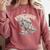 Book Dinosaur Bookworm T-Rex Dino Reading Books Book Comfort Colors Sweatshirt Orchid