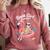 Book Girl Summer Skeleton Reading Books Lovers Beach Comfort Colors Sweatshirt Orchid
