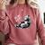 Book Lover Bear Cozy Reading Bear Graphic Bear Books Comfort Colors Sweatshirt Orchid