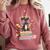 Book Lover Chibi Dragon With Big Red Glasses Bookworm Comfort Colors Sweatshirt Orchid