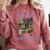 Book Lover Pun Practice Shelf-Care Comfort Colors Sweatshirt Orchid