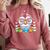 Book Lover Reading Penguin Comfort Colors Sweatshirt Orchid