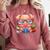 Book Lover Reading Pig Comfort Colors Sweatshirt Orchid