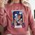 Book Lover Tarot Card The Reader Mystic Skeleton Comfort Colors Sweatshirt Orchid