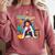 Book Lover Woman Woman Book Hangover Comfort Colors Sweatshirt Orchid