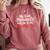 My Book Preference Naughty List Readers Christmas Joke Comfort Colors Sweatshirt Orchid