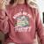 Book Are My Therapy Aesthetic Bookish Reading Comfort Colors Sweatshirt Orchid