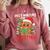 Book Reading Just Waiting For Christmas Gingerbread Comfort Colors Sweatshirt Orchid