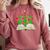Book With Shamrocks Librarian Saint Patrick's Day Kids Comfort Colors Sweatshirt Orchid Book With Shamrocks Librarian Saint Patrick's Day Kids Comfort Colors Sweatshirt Orchid