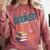 Booked And Busy Cool Coffee Reading Relaxing Books Comfort Colors Sweatshirt Orchid