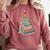 All Booked For Christmas Book Christmas Tree Lights Bookish Comfort Colors Sweatshirt Orchid