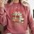 All Booked For Christmas Coquette Xmas Book Club Book Lovers Comfort Colors Sweatshirt Orchid