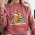 All Booked For Christmas Gingerbread Christmas Tree Book Kid Comfort Colors Sweatshirt Orchid
