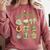 ALL Booked For St Patricks Day Bookish Leprechaun Bookworm Comfort Colors Sweatshirt Orchid