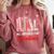 All Booked For Valentine Book Lovers Women Girl Teacher Comfort Colors Sweatshirt Orchid