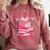 All Booked For Valentine Books Lover Teacher Floral Comfort Colors Sweatshirt Orchid