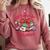 All Booked For Valentines Book Lover Teachers Comfort Colors Sweatshirt Orchid