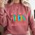 All Booked For Valentines Book Lover Valentine's Day Comfort Colors Sweatshirt Orchid