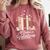 All Booked For Valentines Book Lovers Hearts Comfort Colors Sweatshirt Orchid