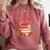 All Booked For Valentine's Book Lovers Romantic Readers Comfort Colors Sweatshirt Orchid