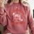 All Booked For Valentines Bow Heart Book Lover Valentine Day Comfort Colors Sweatshirt Orchid