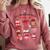 All Booked For Valentine's Day Book Lover Bookworm Bookish Comfort Colors Sweatshirt Orchid