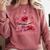 All Booked Valentine's Girly Teacher Coquette Love Comfort Colors Sweatshirt Orchid
