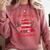 All Booked For Valentines Librarian Book Lover Teacher Comfort Colors Sweatshirt Orchid